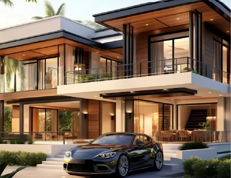 Chahar Bagh Phase 1 — Apartment Block Render